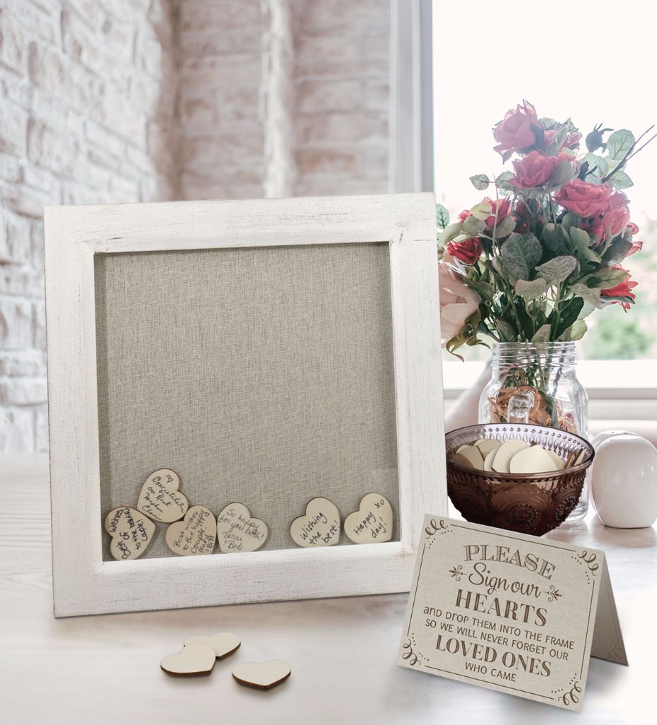 Lillian Rose shadow box frame guest book
