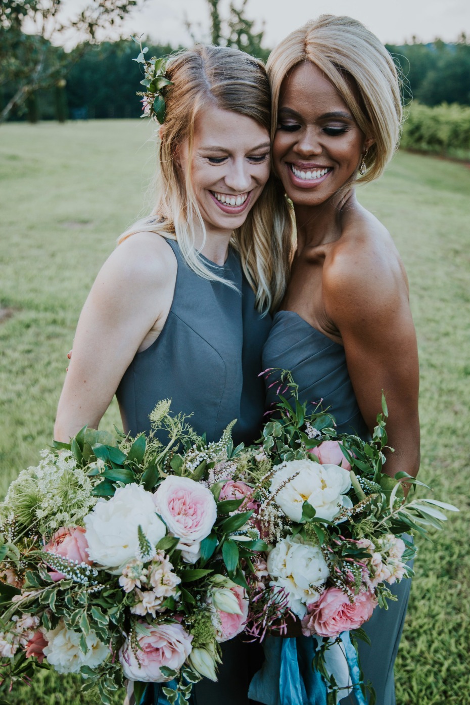 romantic bridesmaid style