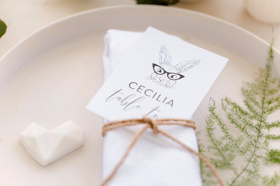Illustrated place card
