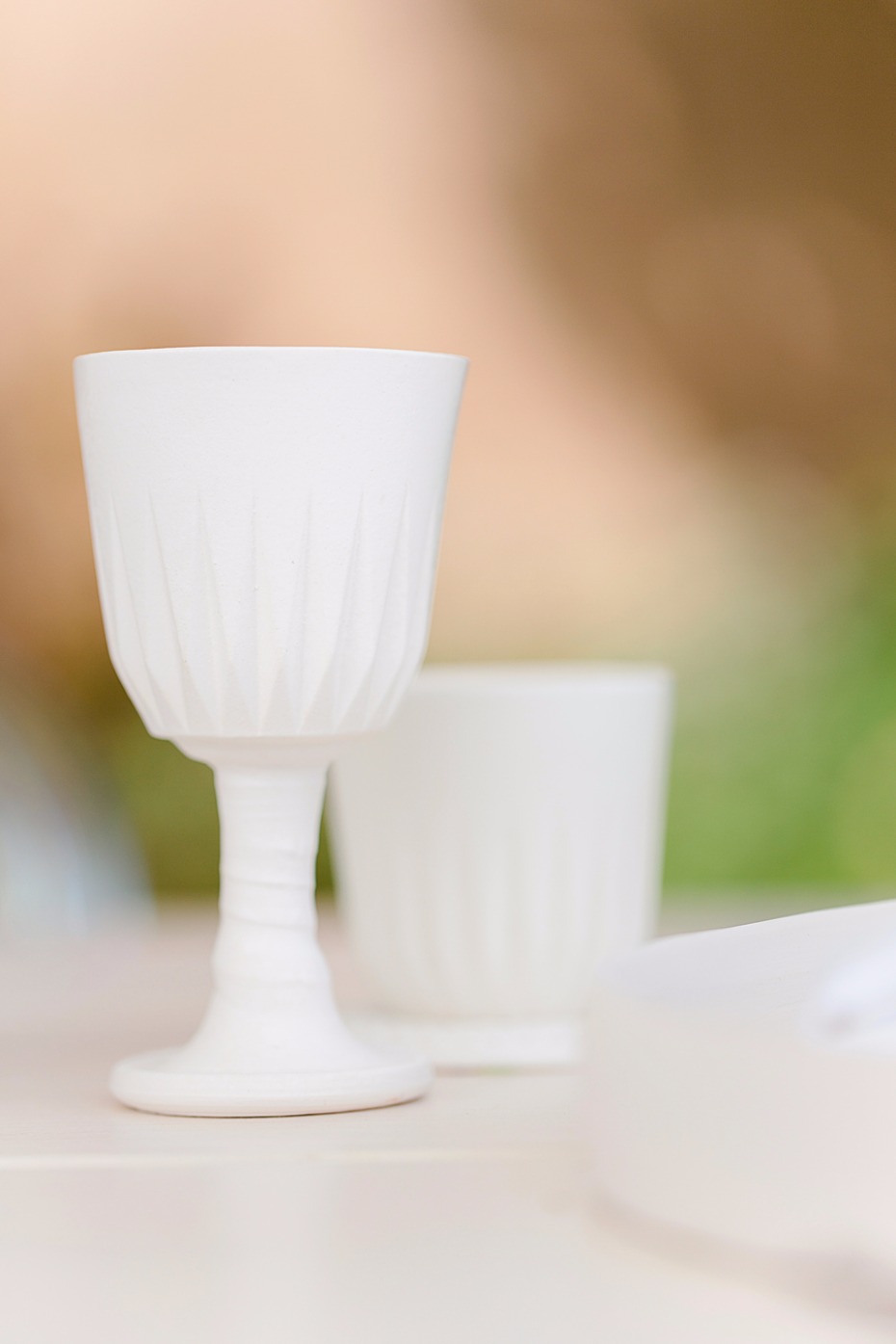 White ceramic dish for a modern tablescape