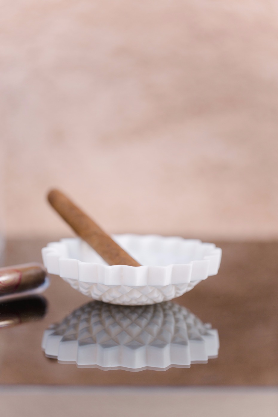 Cool ceramic ash tray for the cigar bar