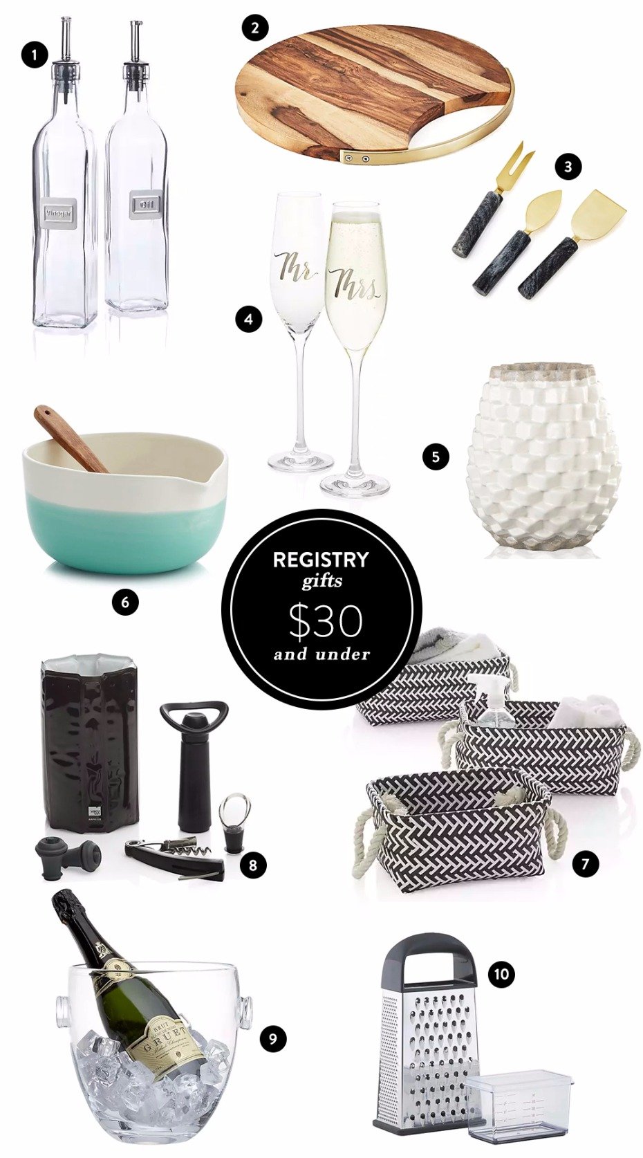 Affordable and special gifts to add to your wedding registry
