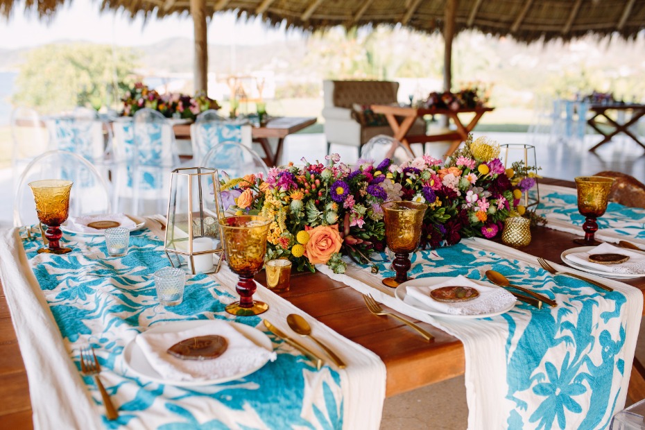 Colorful table details