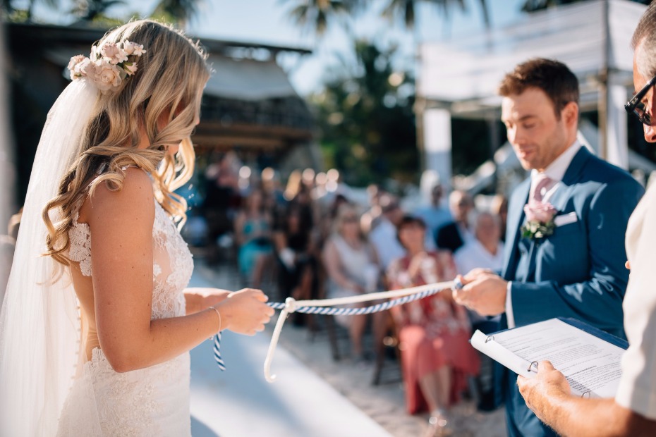 tying the knot literally with this cute nautical wedding tradition