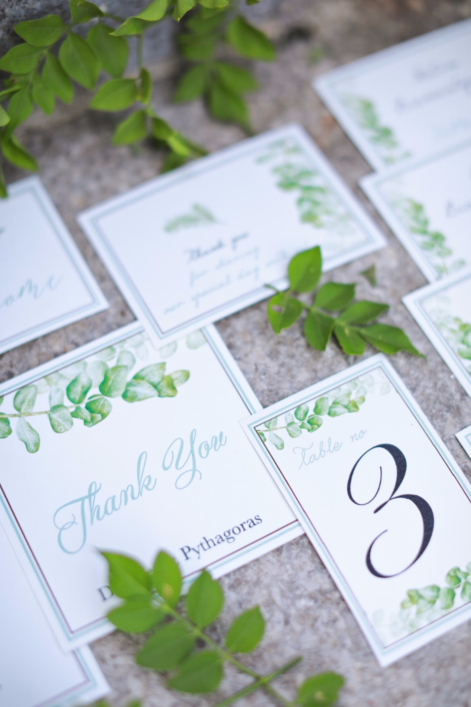 garden themed wedding invitation
