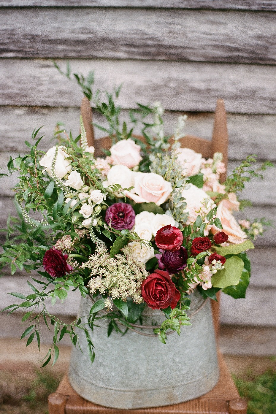 rustic chic floral decor