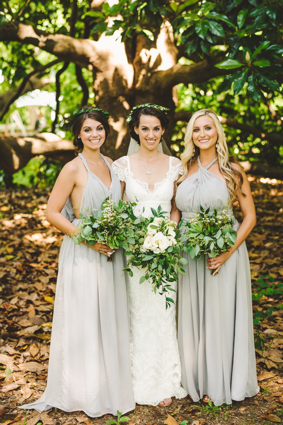 soft grey bridesmaids dresses from Renz Rags