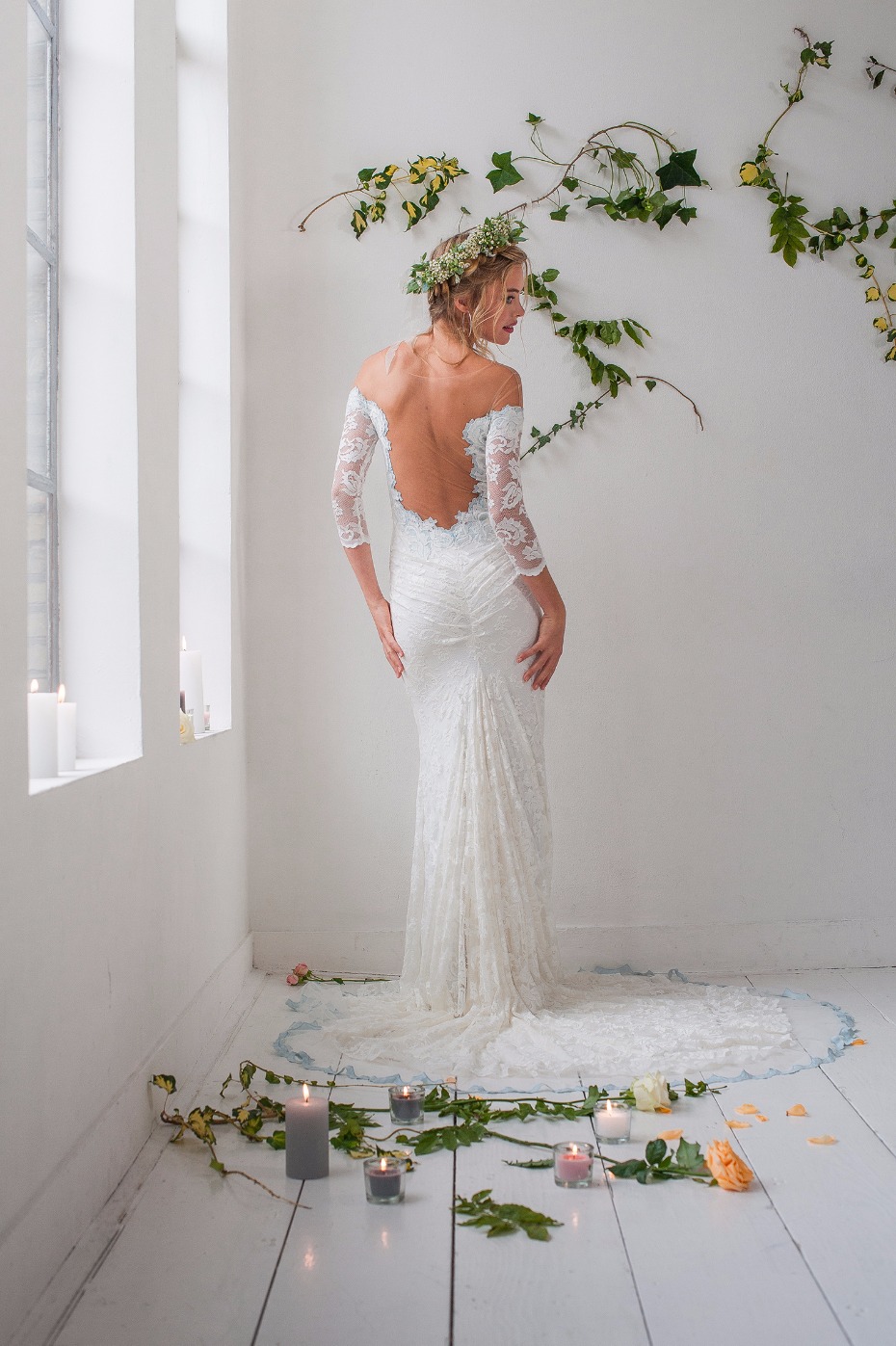 This lace gown will hug all your curves from Olvi's