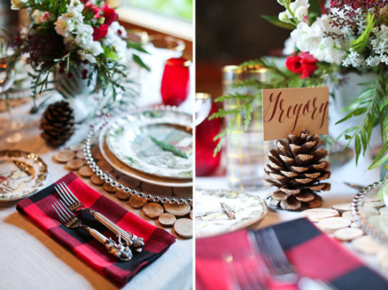 Holiday table setting ideas @weddingchicks