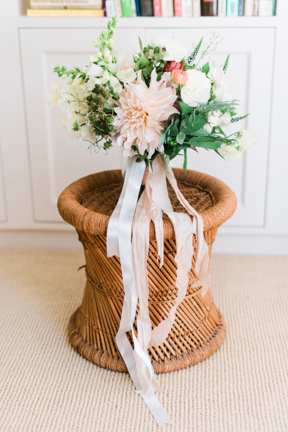 a bouquet that speaks of the fun and excitement to come at this wedding