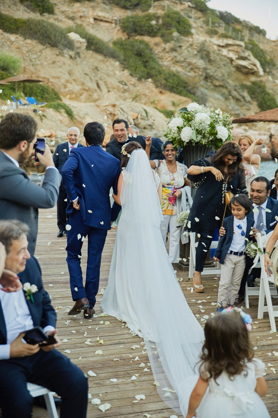just married newlyweds