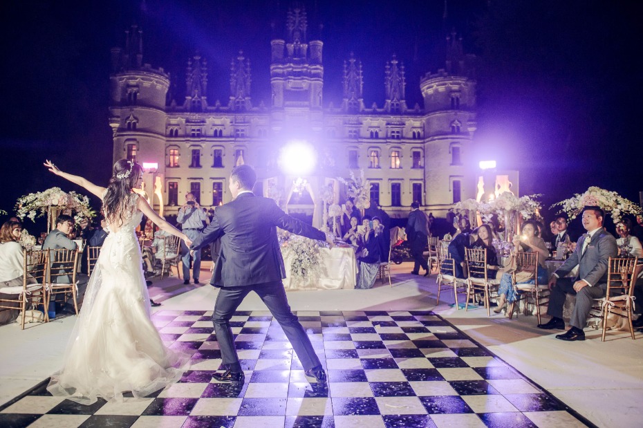 fantasy castle wedding in France