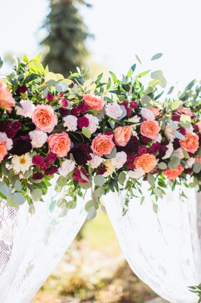 DIY Wedding Arbor From FiftyFlowers.com