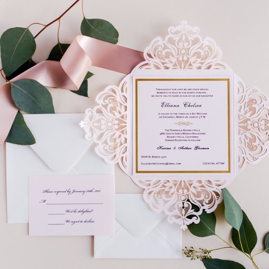 whimsical wedding invitation from Elegant Wedding Invites