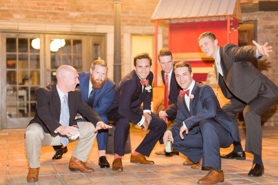 the groom and all his fellas