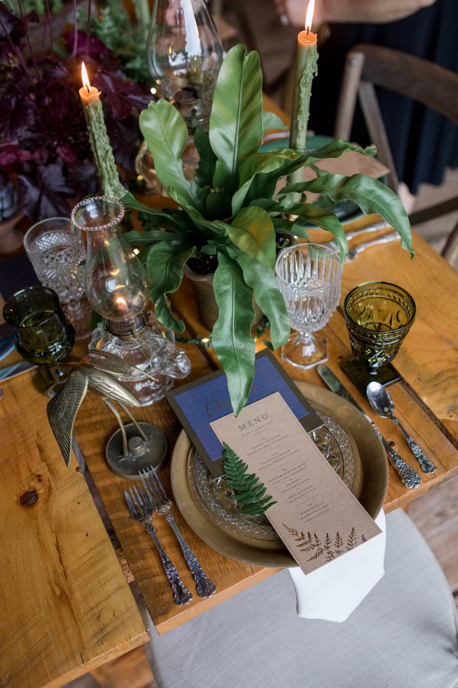 rustic chic wedding place setting for your farm house fall wedding