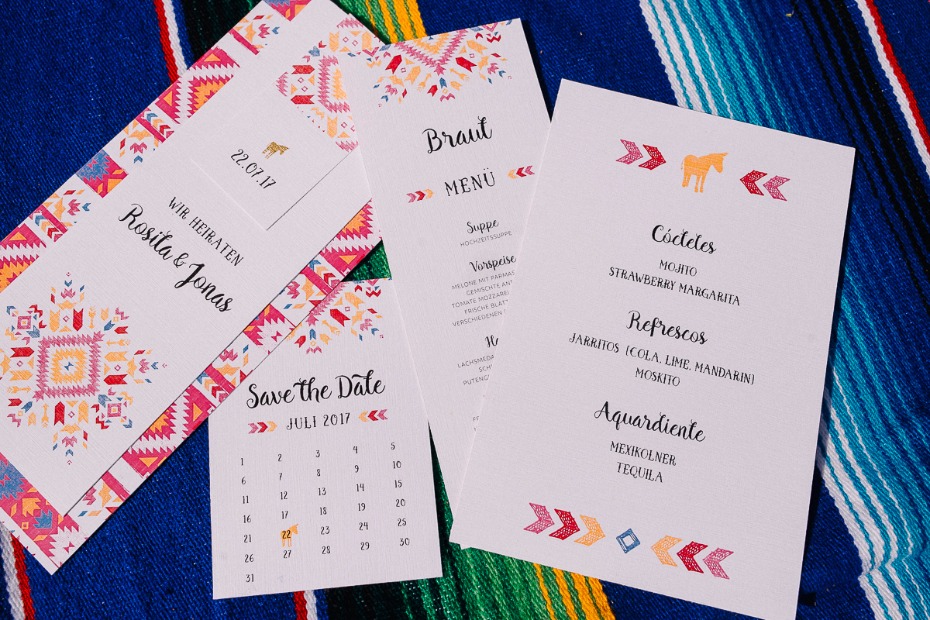stationery for your fiesta wedding