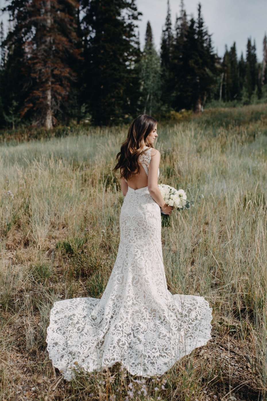 fit and flair wedding dress
