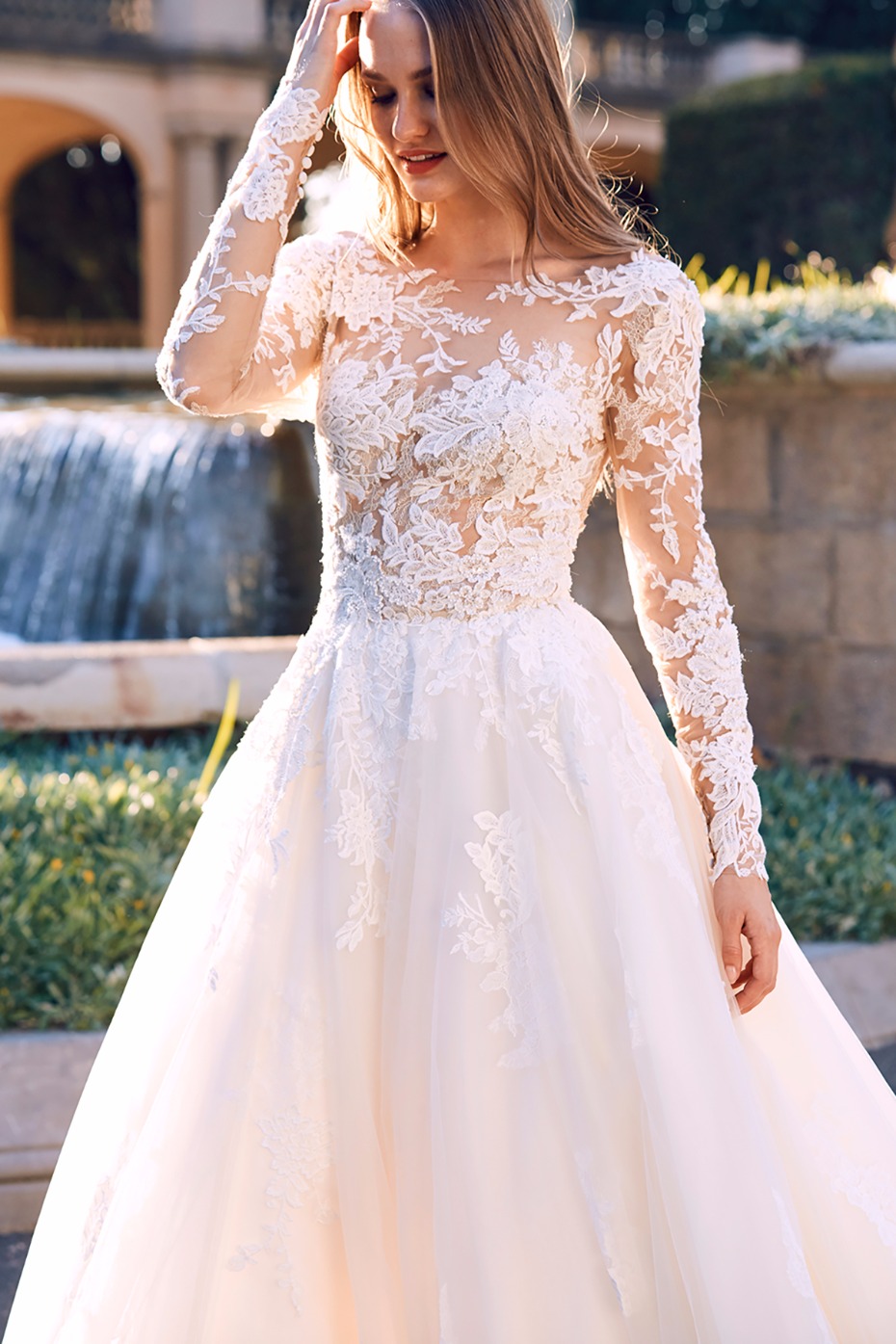 long sleeve wedding dress with lace