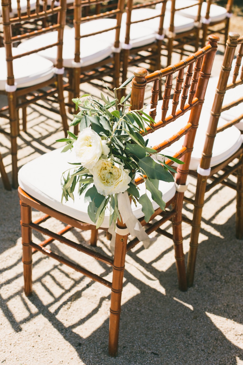 Greenery chair decor