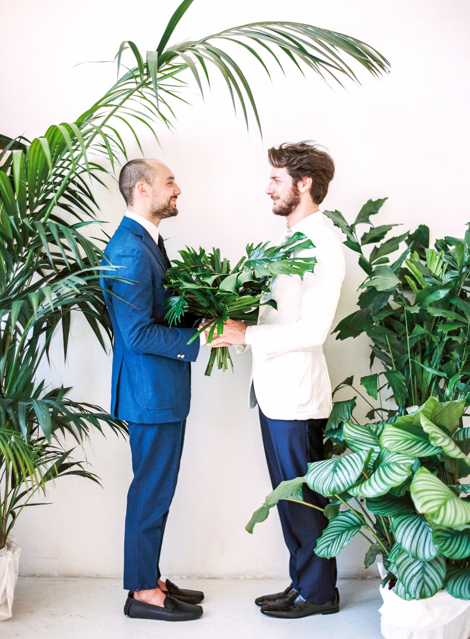 Love Wins Tropical Wedding Inspiration from Spain