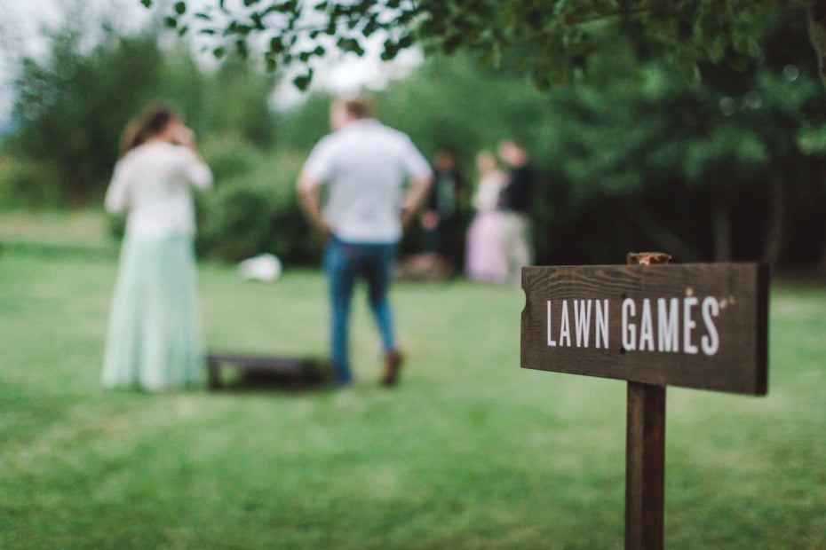 Lawn games for guests