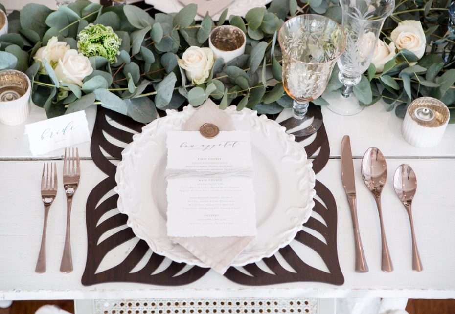 Butterfly place setting