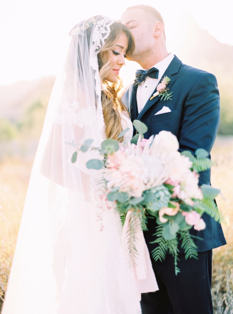 Sea Meets Sand In This Tropical Themed Desert Wedding