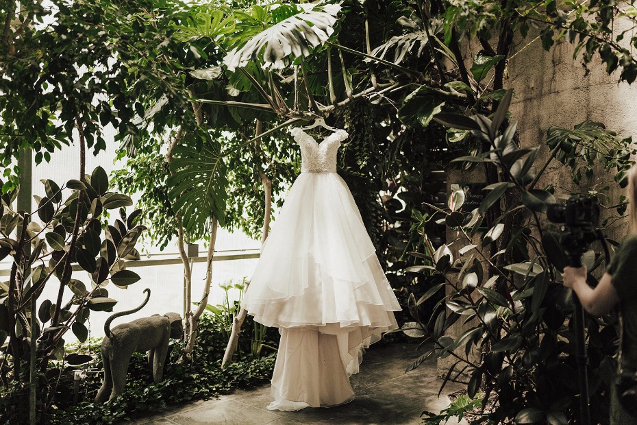 custom Mary's Bridal wedding gown