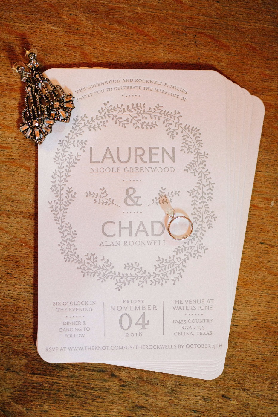 embossed wedding invitations