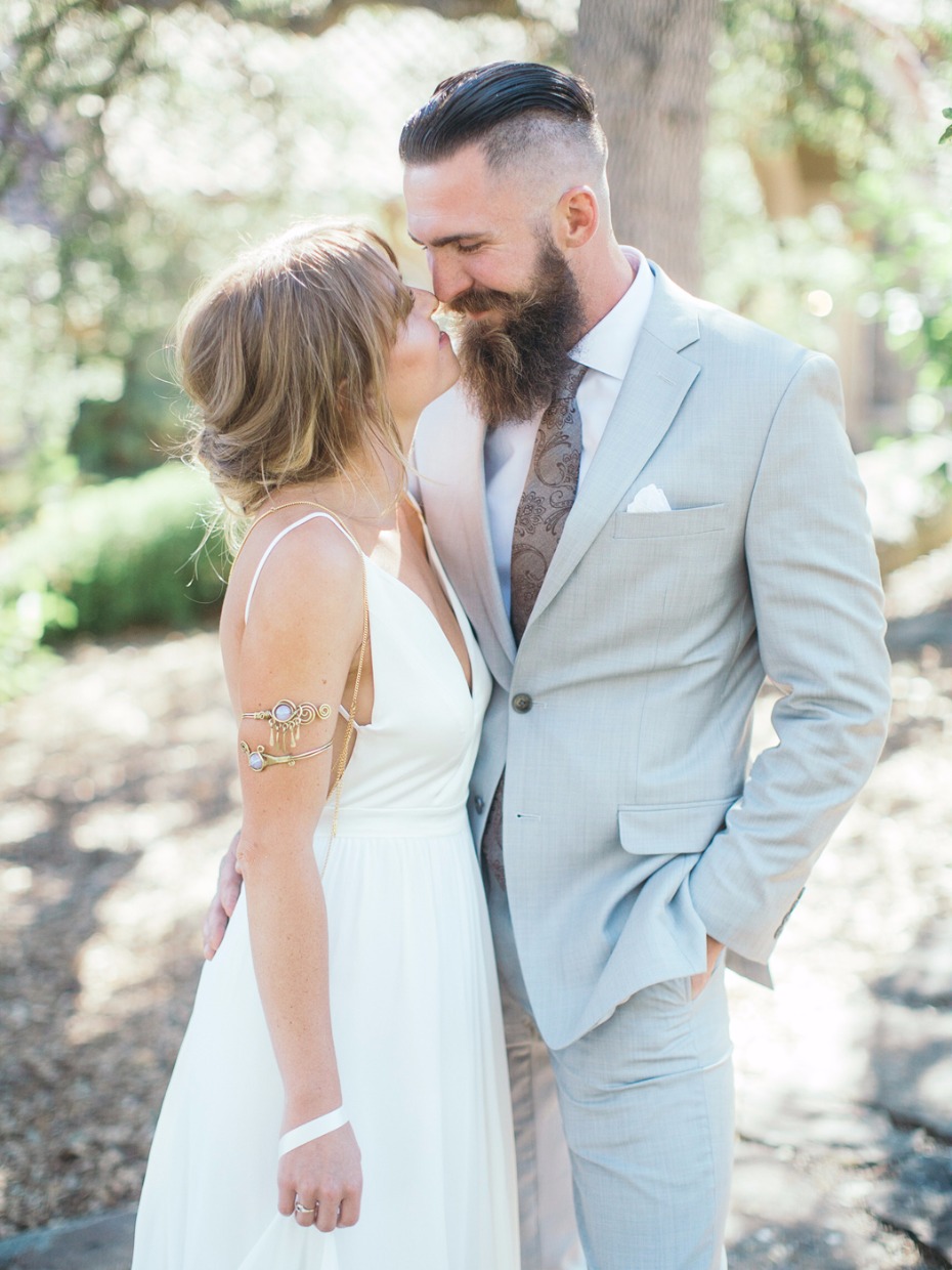 sweet summertime bride and groom style