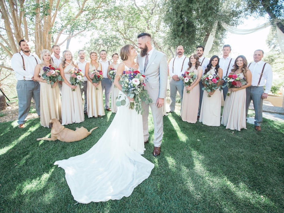 wedding party style for your summer time wedding