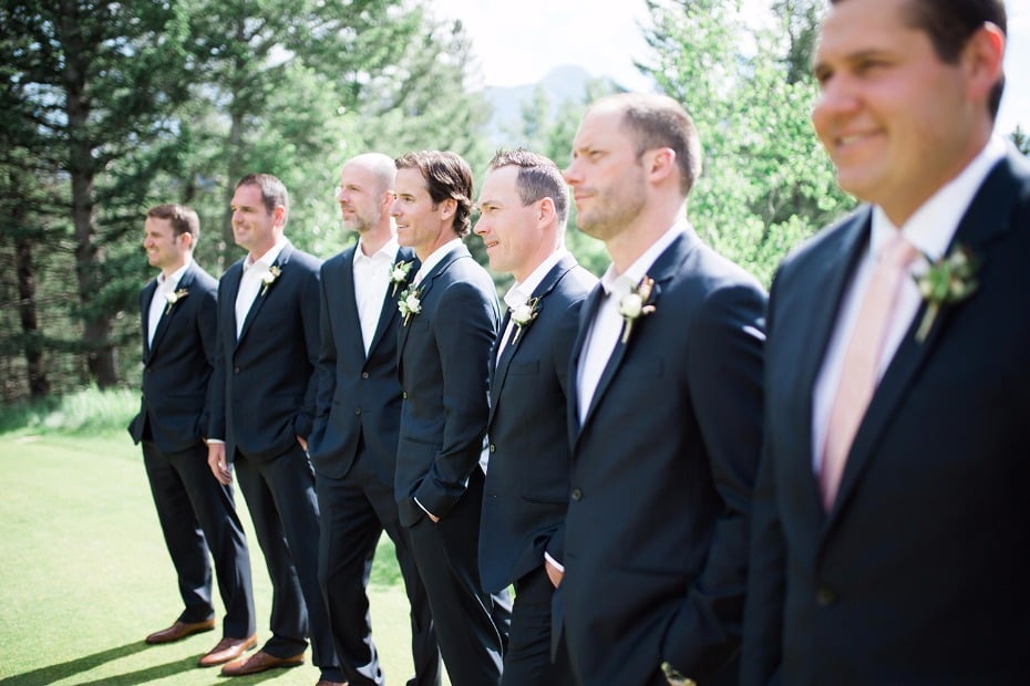 Matching groomsmen