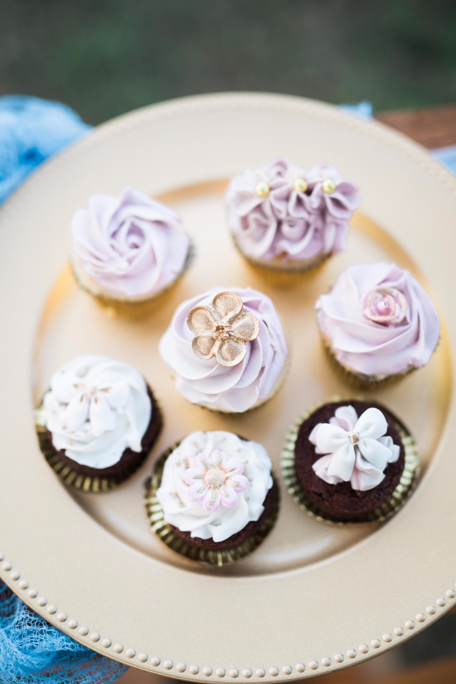 Tasty wedding cupcakes