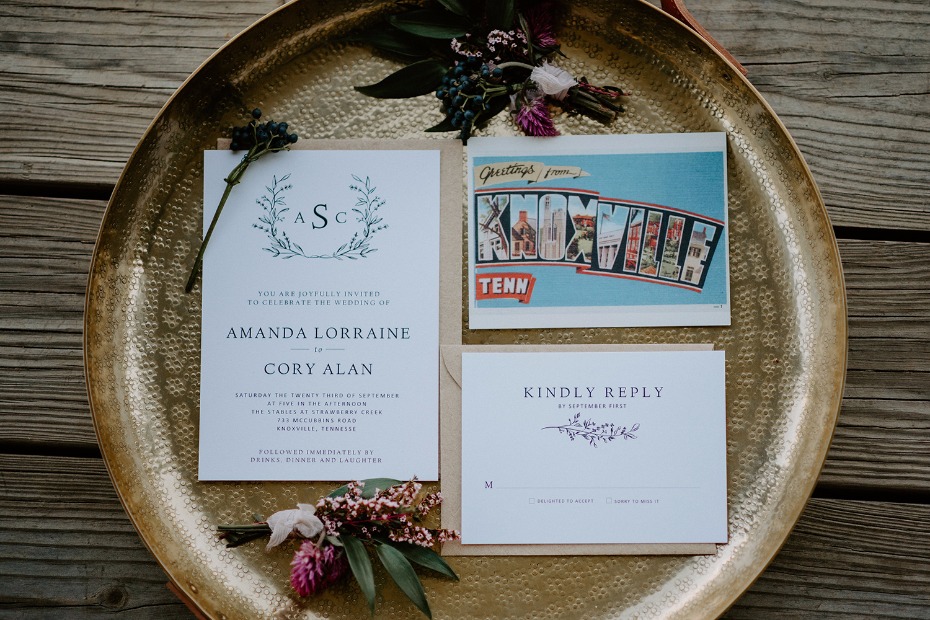 Knoxville wedding invite