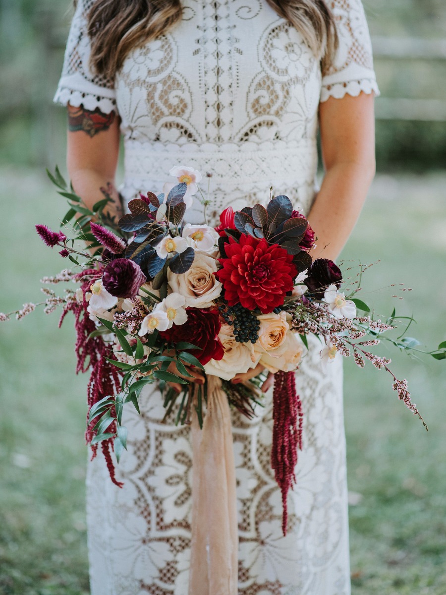 A Vintage Boho Wedding with Lots of DIY Details