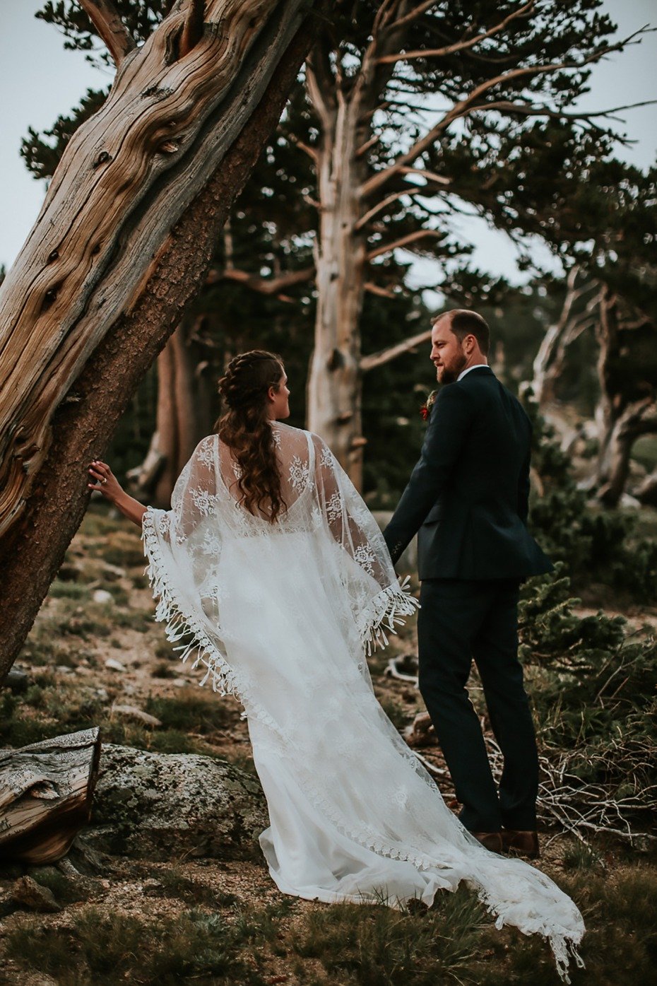 rustic and wild forest wedding 