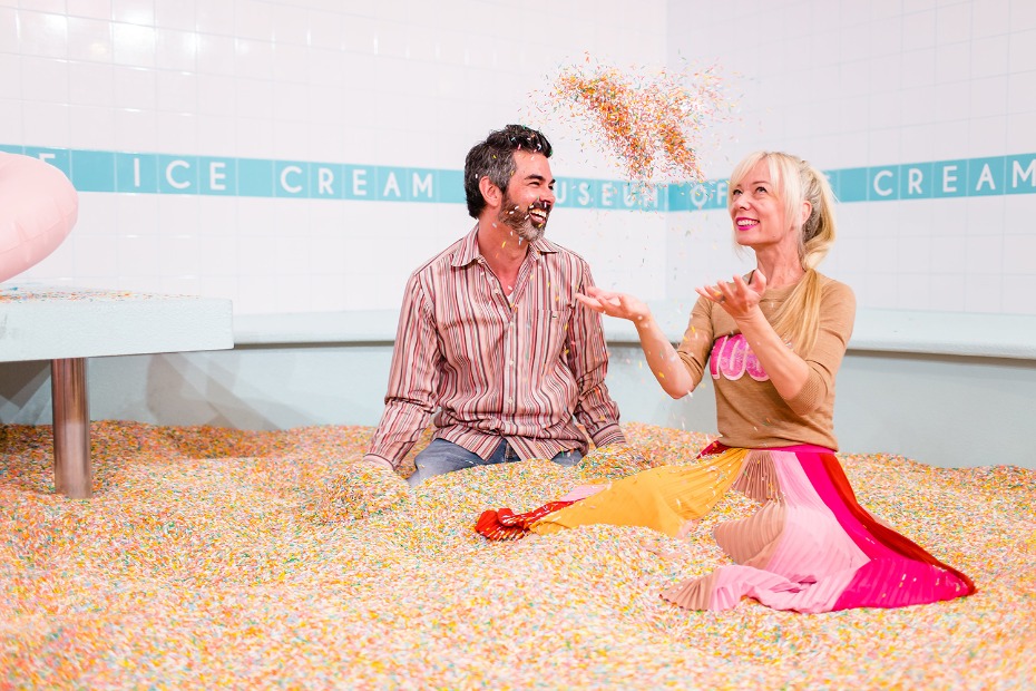 Play in the sprinkles at the Museum of Ice Cream 