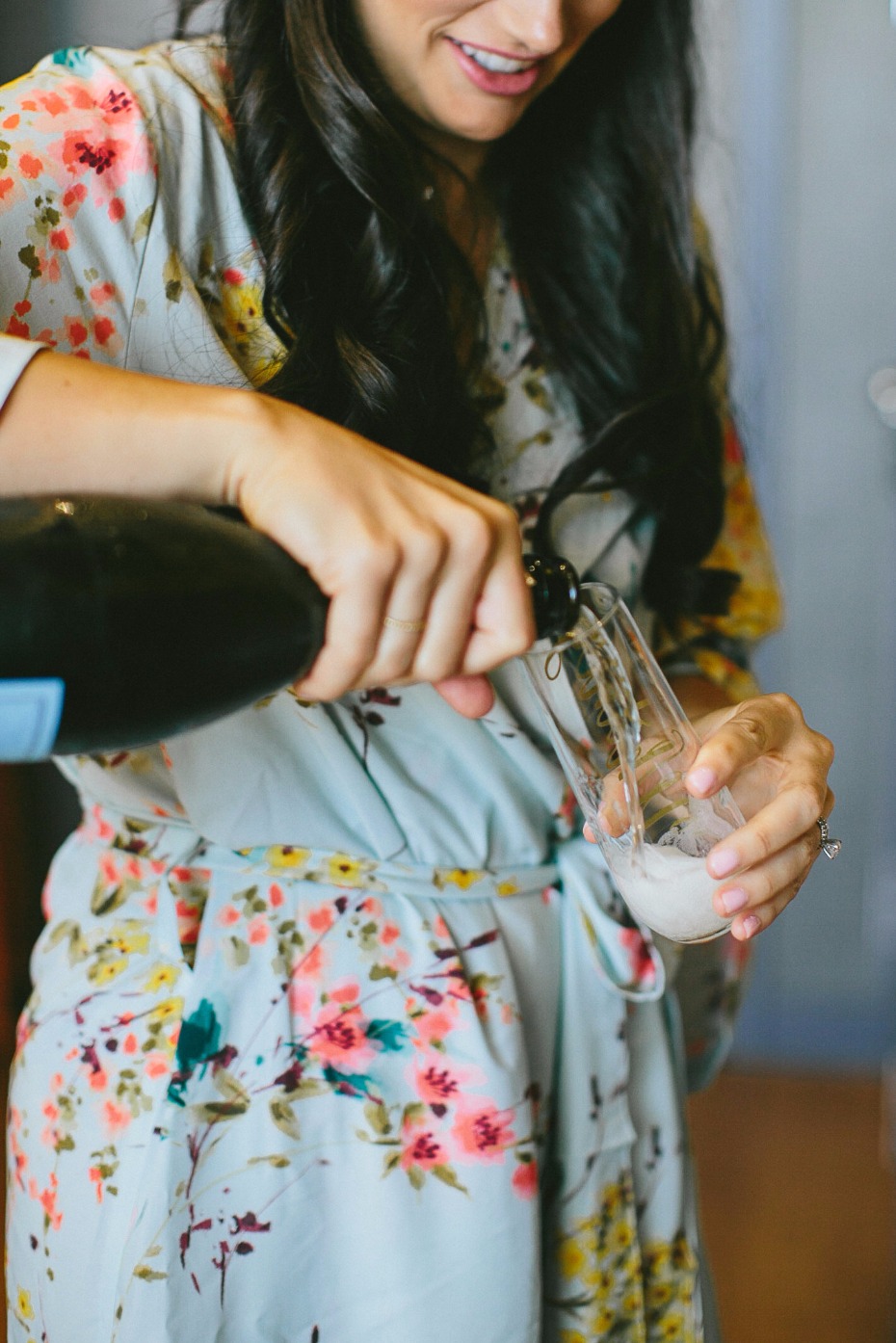 pre wedding champagne