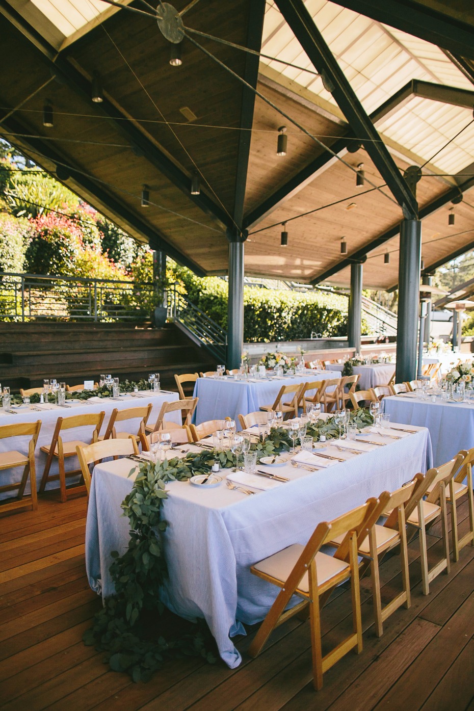 indoor outdoor wedding reception ideas at Thomas Fogerty Winery