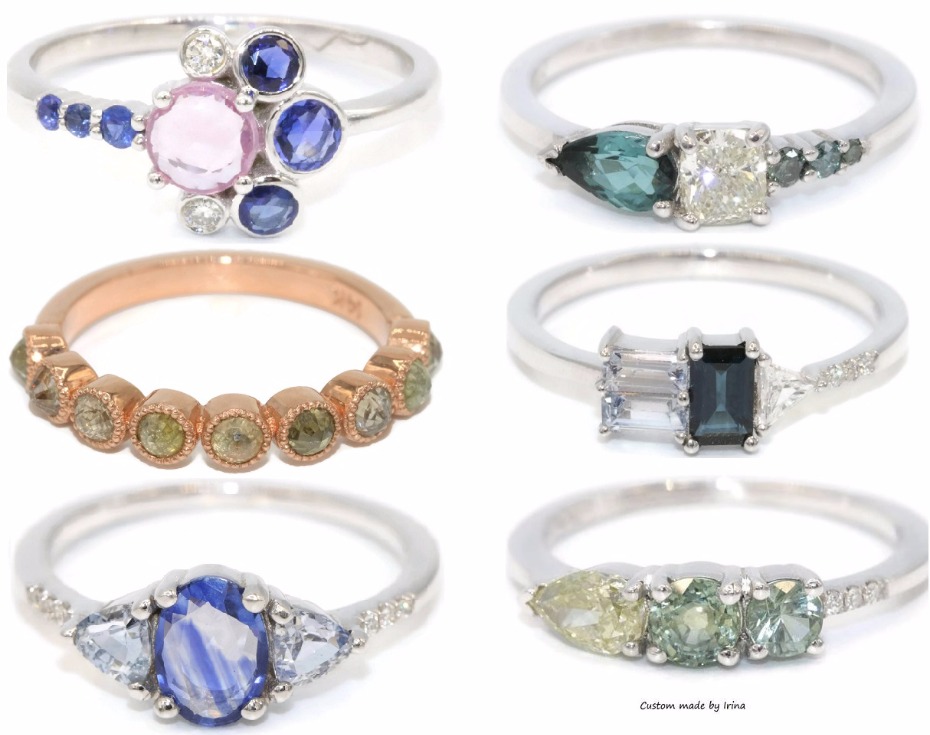 Custom Made Engagement Rings by Irina