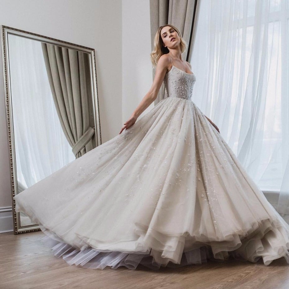Cinderella inspired Disney Wedding Dress By Paolo Sebastian