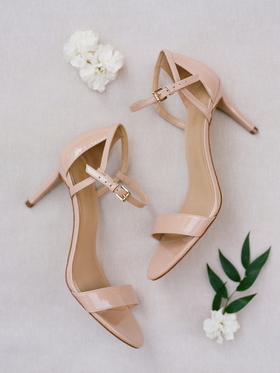 Nude heels for the bride to be