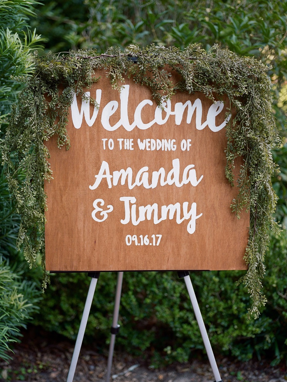 Welcome wedding sign