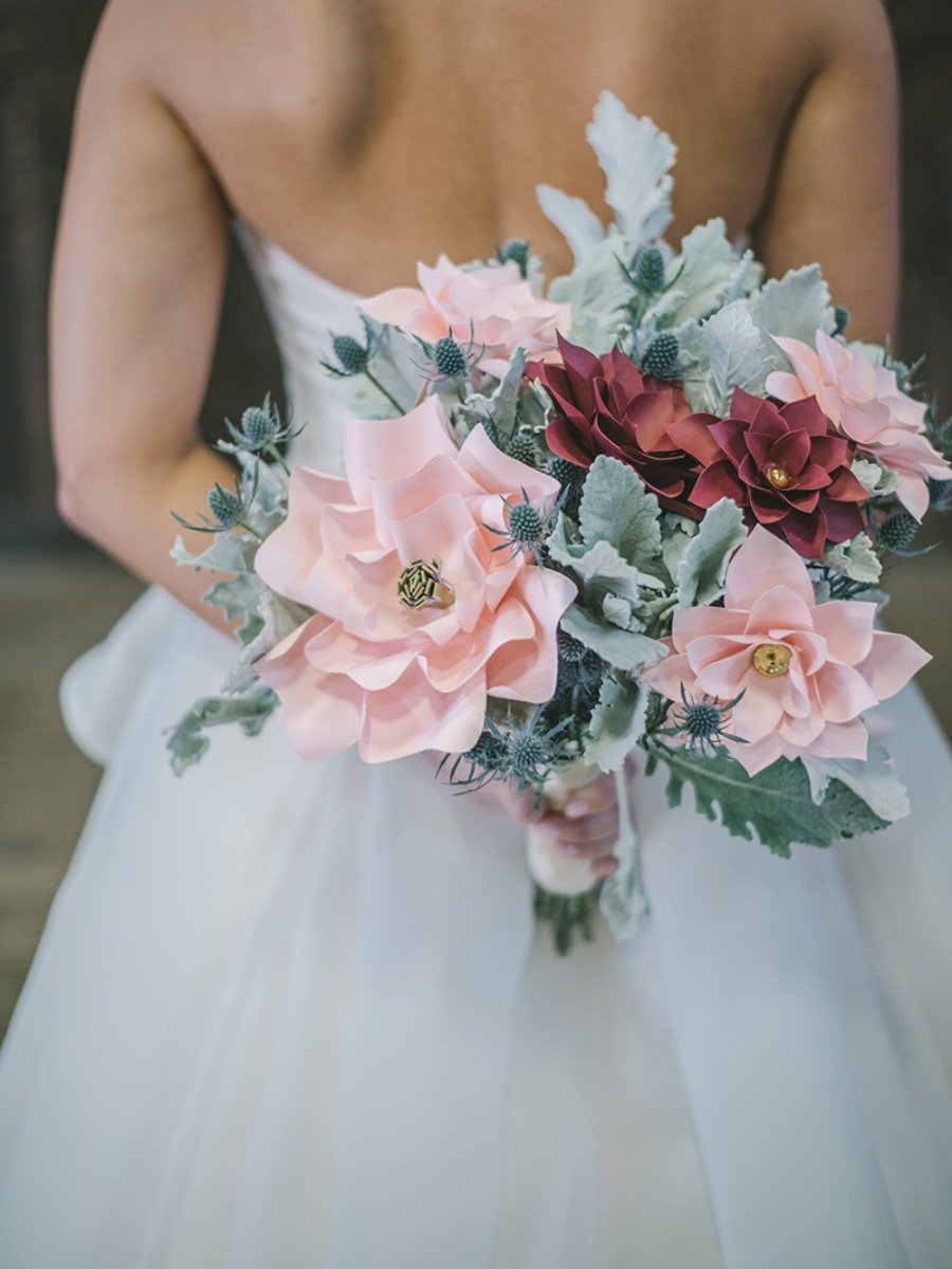 Live Flowers Not An Option? Check Out This Paper Flower Wedding!