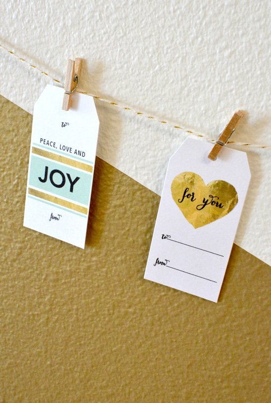 festive holiday gift tags