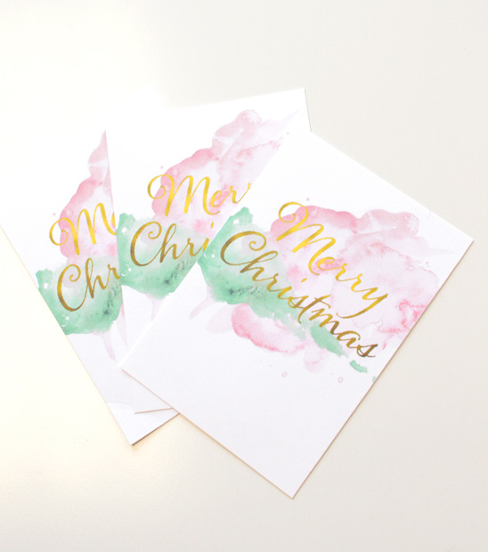 Free watercolor cards