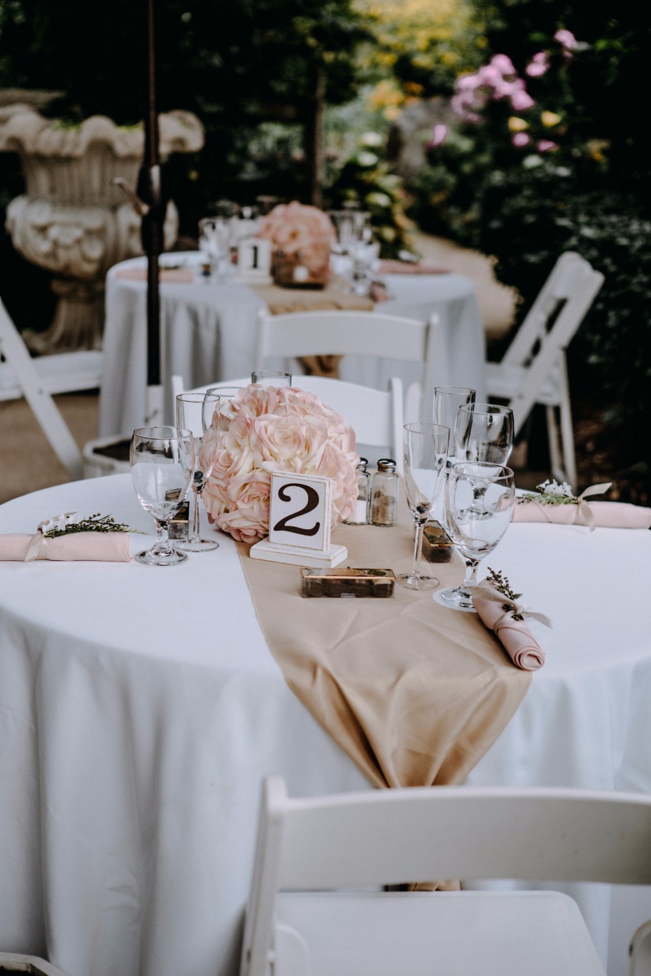 whimsical garden wedding reception table decor