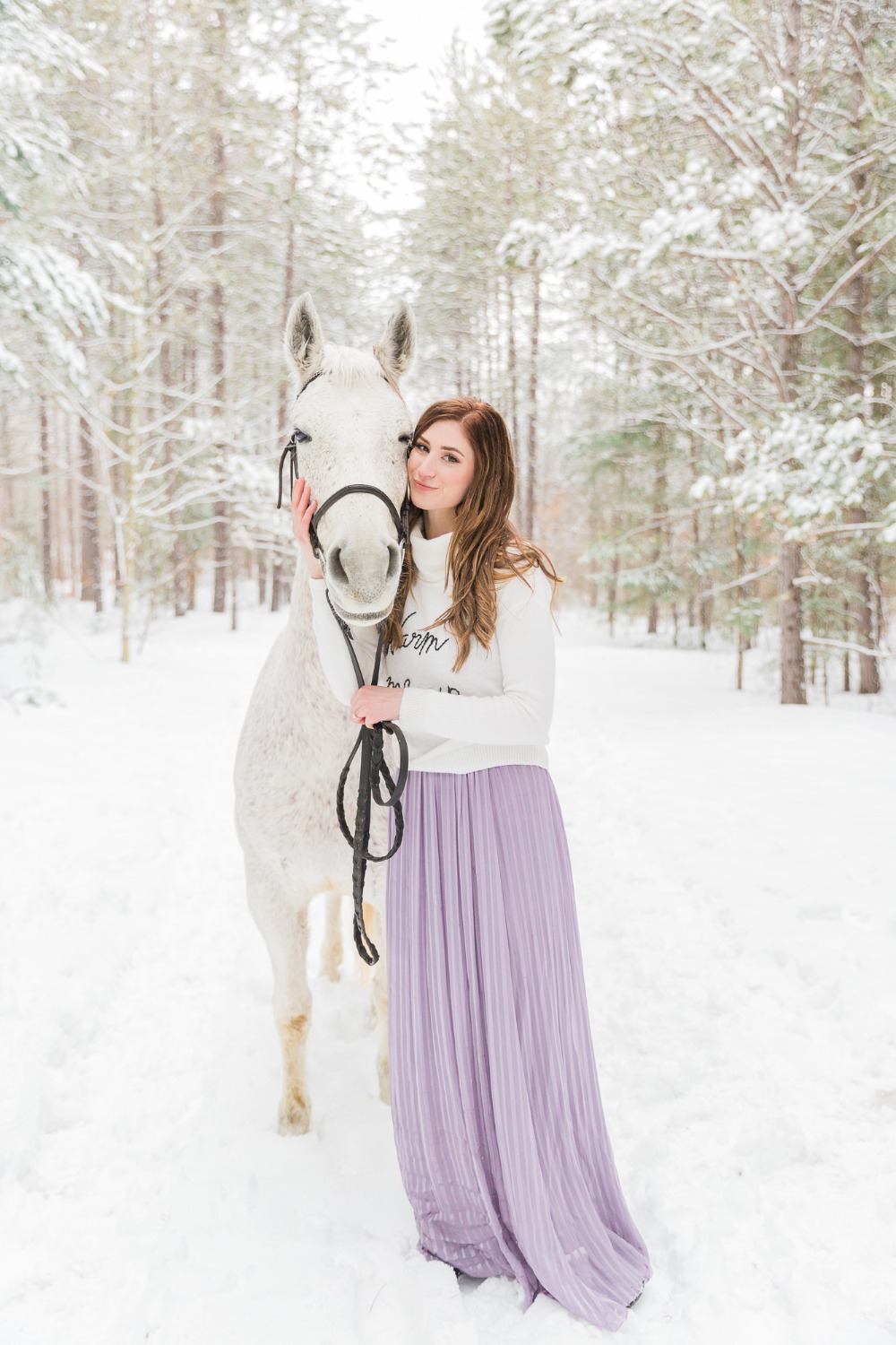 onelovetwohorsesandatonofsnowengagementshoot44