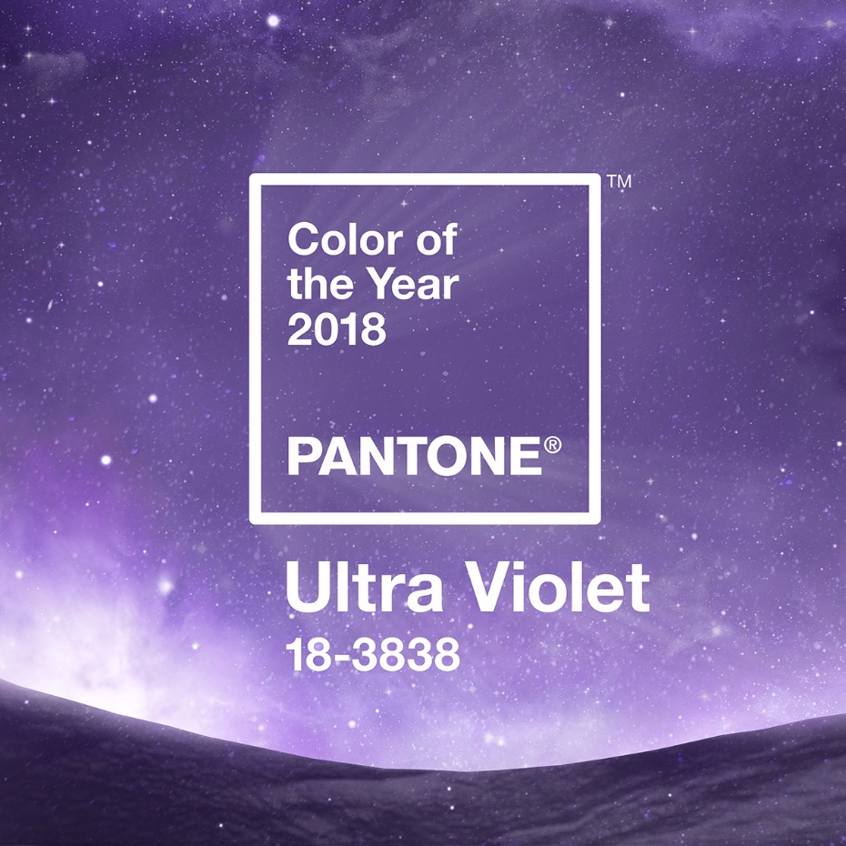  ANNOUNCING PANTONE 18-3838 ULTRA VIOLET, PANTONE® COLOR OF THE YEAR 2018.